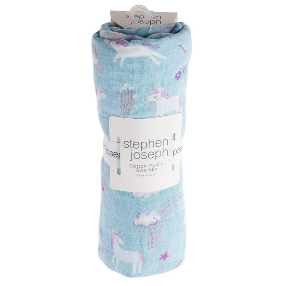 Unicorn Cotton Muslin Swaddle blanket